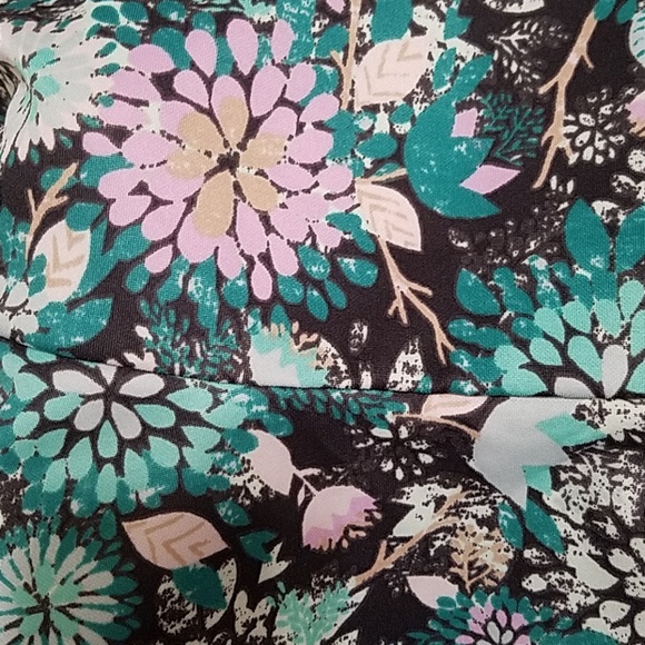 FRENCHI abstract floral print mini skirt Ruffle Bottom Small - Picture 7 of 7